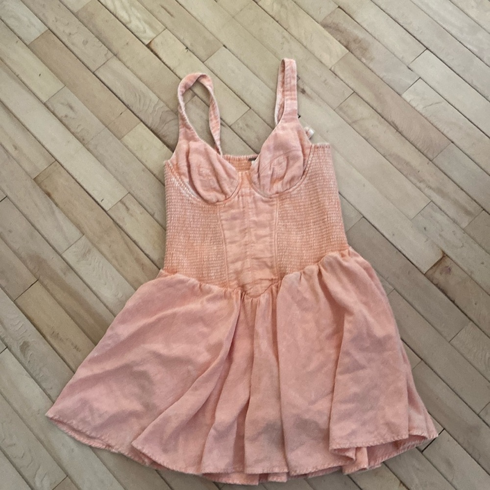 Free People peach jumpsuit